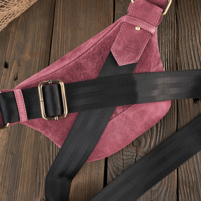 Belta - Sac banane femme en cuir vintage rose - PAOLO PERUZZI